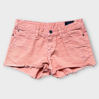 VON DUTCH | Y2K VINTAGE DISTRESSED DENIM SHORTS (S)