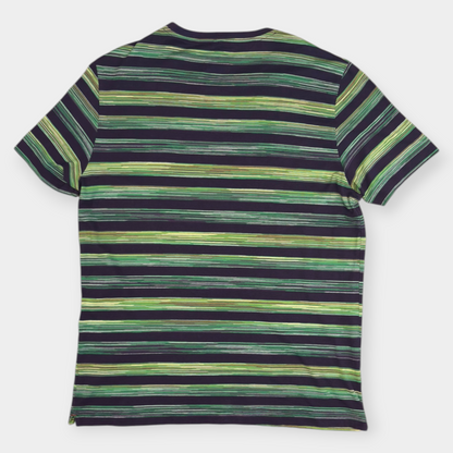 MISSONI | 00s GREEN STRIPED T-SHIRT (M)