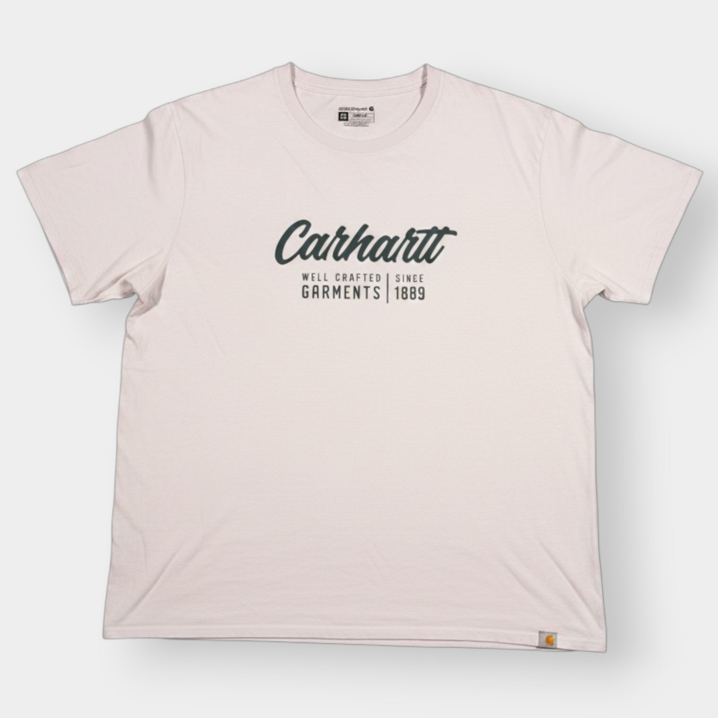 CARHARTT | BABY PINK SPELLOUT TEE (XXL)