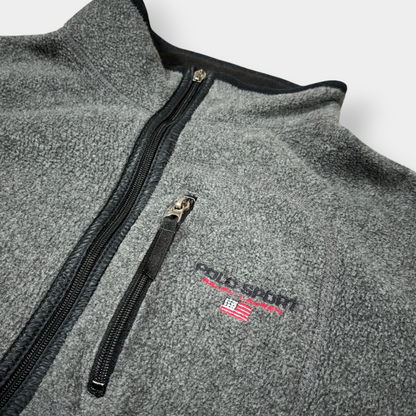 RALPH LAUREN POLO SPORT | 1990s VINTAGE GREY ZIP UP FLEECE (XL)