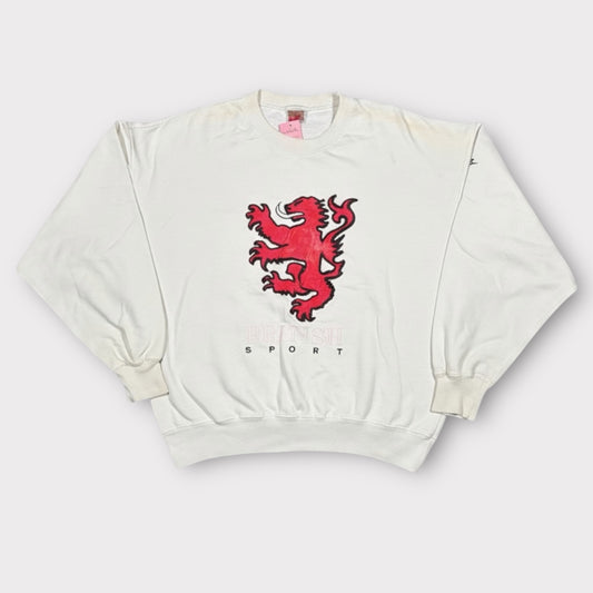 NIKE EARLY 90s BRITISH SPORT VINTAGE SWEATSHIRT (L)