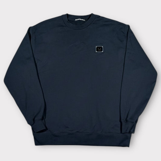 ACNE STUDIOS BLACK CREW NECK SWEATSHIRT (M)