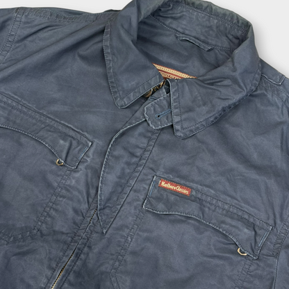 MARLBORO CLASSICS | 1990s VINTAGE NAVY UTILITY JACKET (L)
