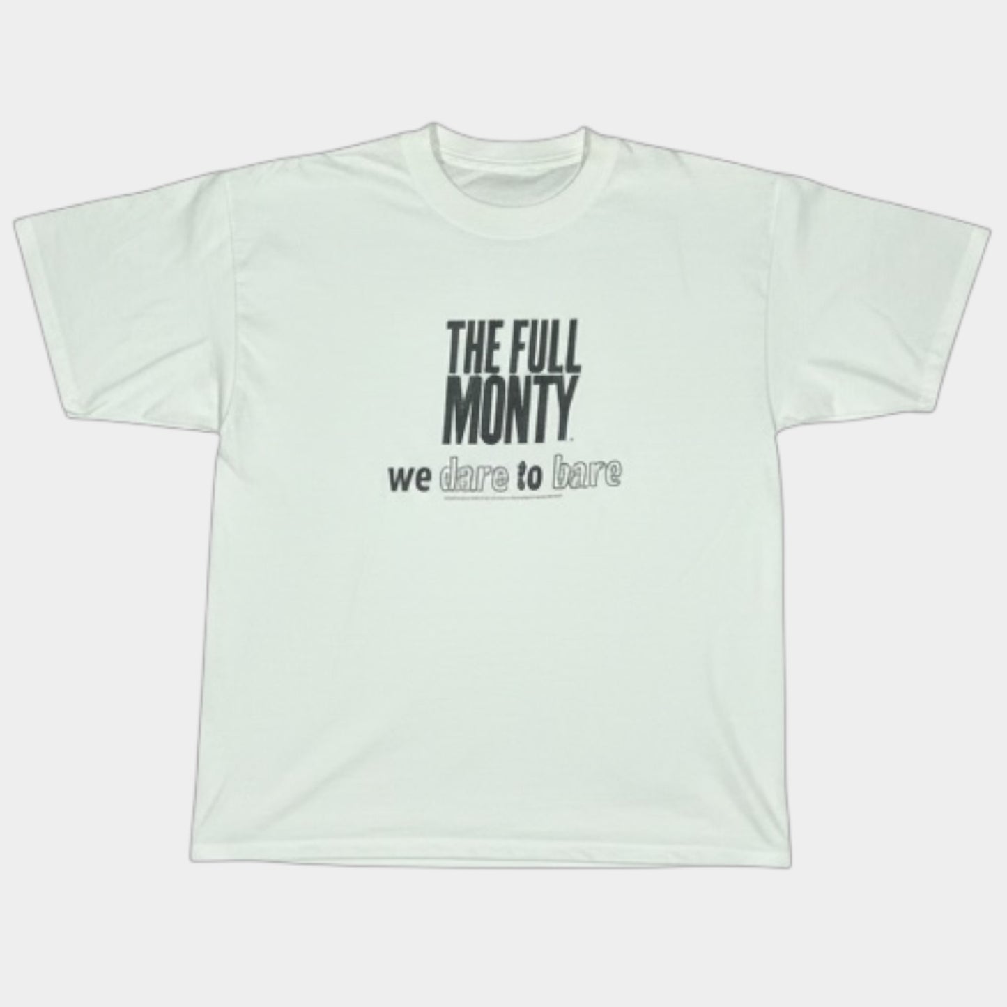FULL MONTY | 1998 GREY SINGLE STITCH MOVIE PROMO TEE (M)