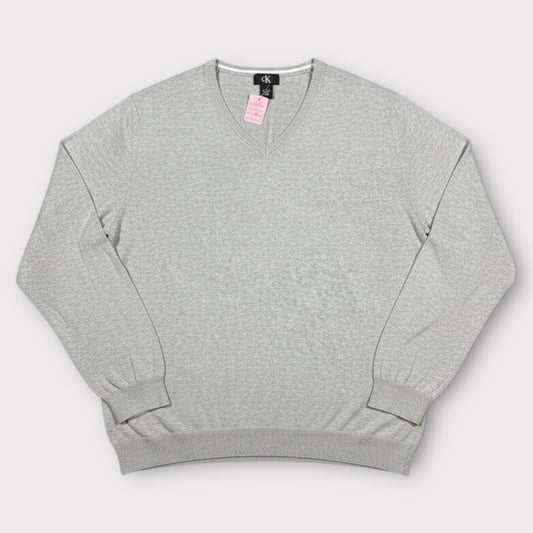 CALVIN KLEIN 00s V NECK JUMPER (XL)