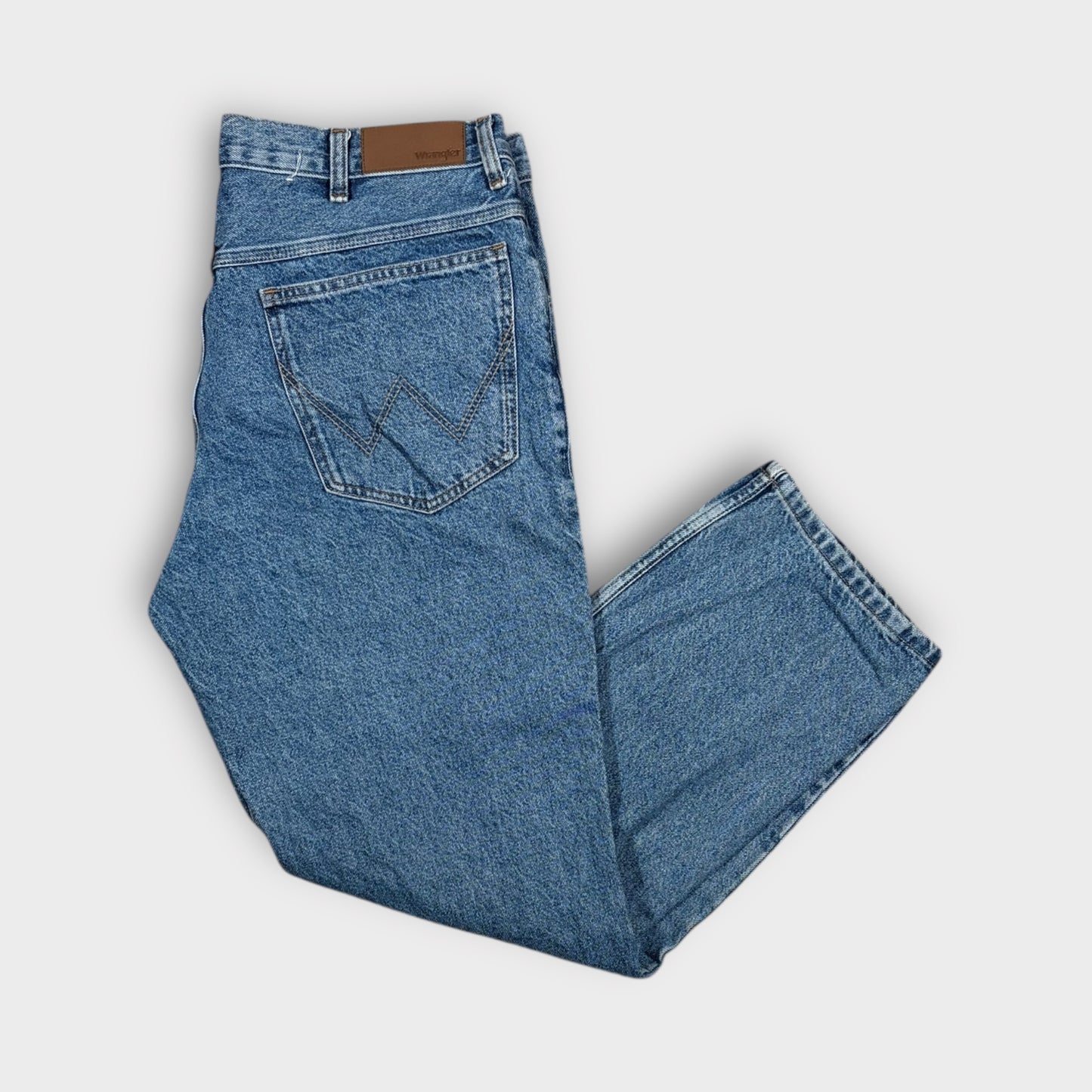 WRANGLER VINTAGE DENIM STRAIGHT LEG JEANS (W30 L38)