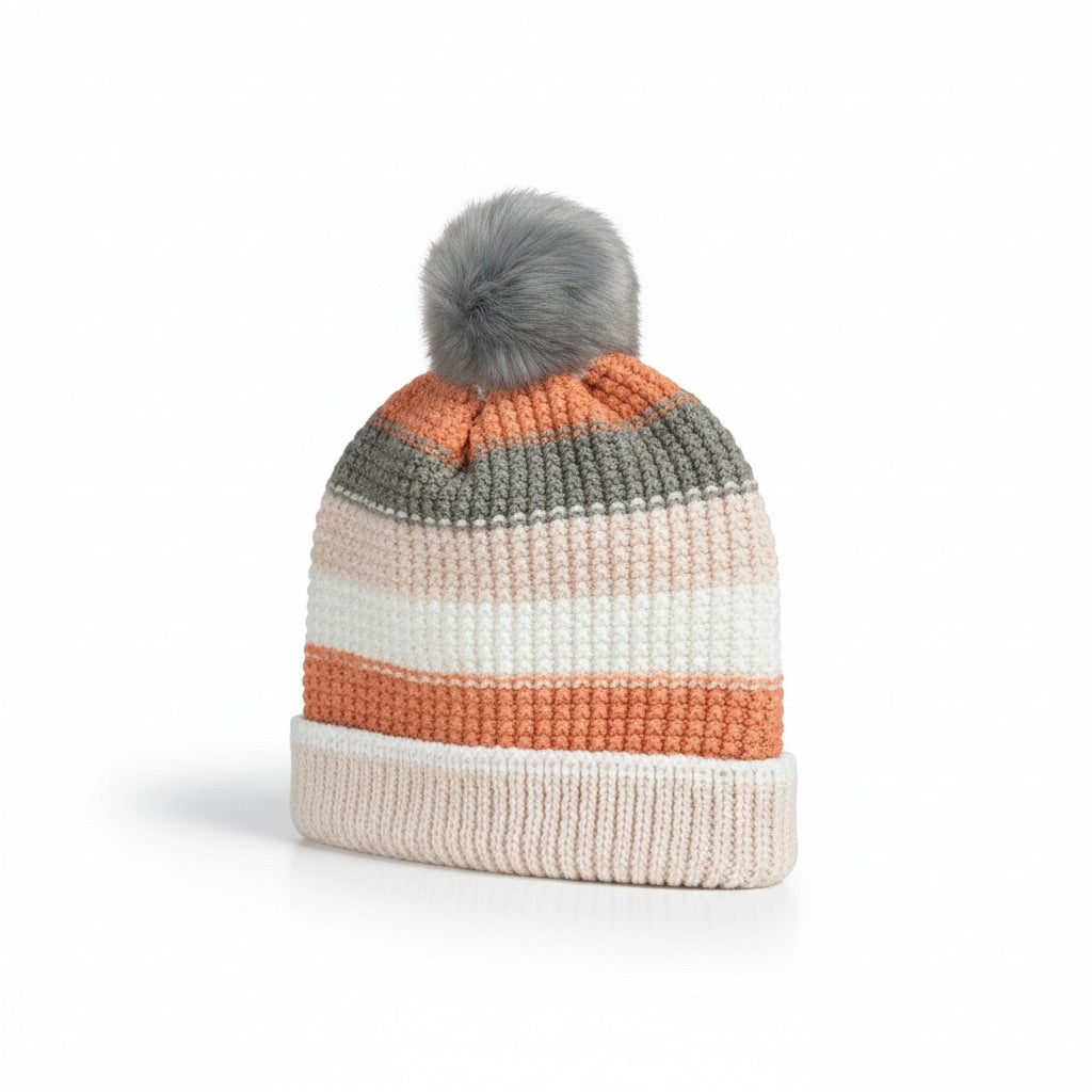 CAROLINE ROSE | HANDMADE CROCHET BOBBLE HAT
