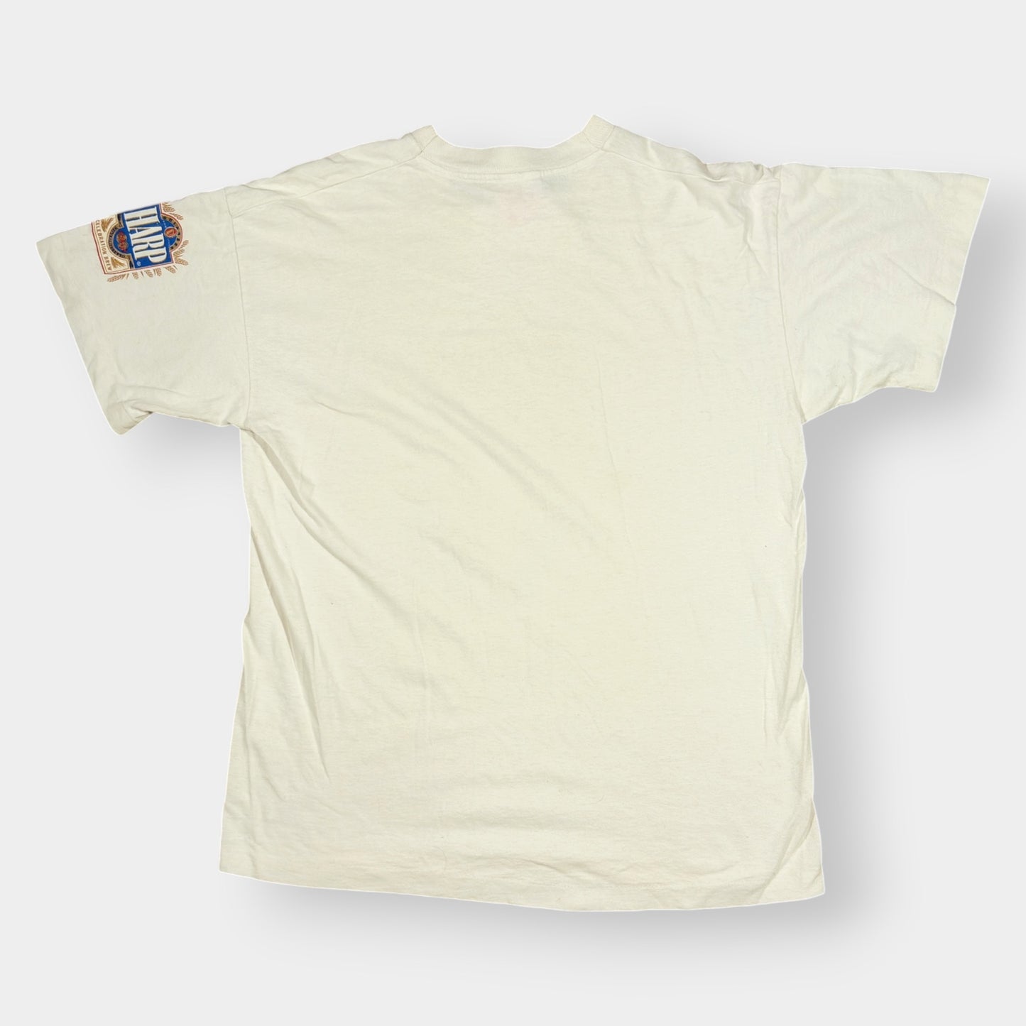 SCREEN STARS | 1990s PAUL MCGRATH HARP GUINNESS 1990s WORLD CUP SINGLE STITCH TEE (L)