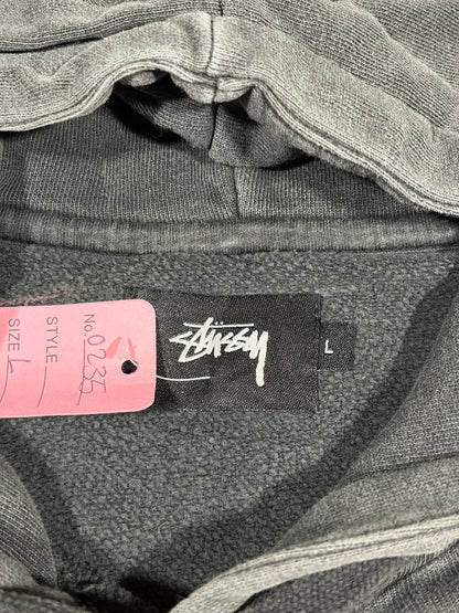 STUSSY BAGGY SPELLOUT HOODIE (L)