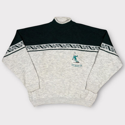HUGO BOSS SPORTS 80s KNIT SKI JUMPER (L)