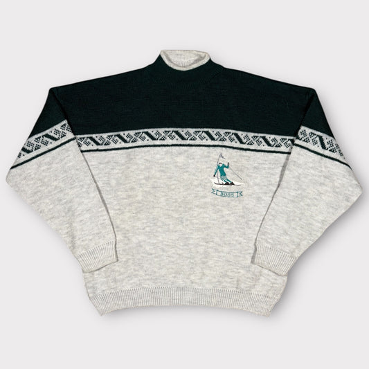 HUGO BOSS SPORTS 80s KNIT SKI JUMPER (L)