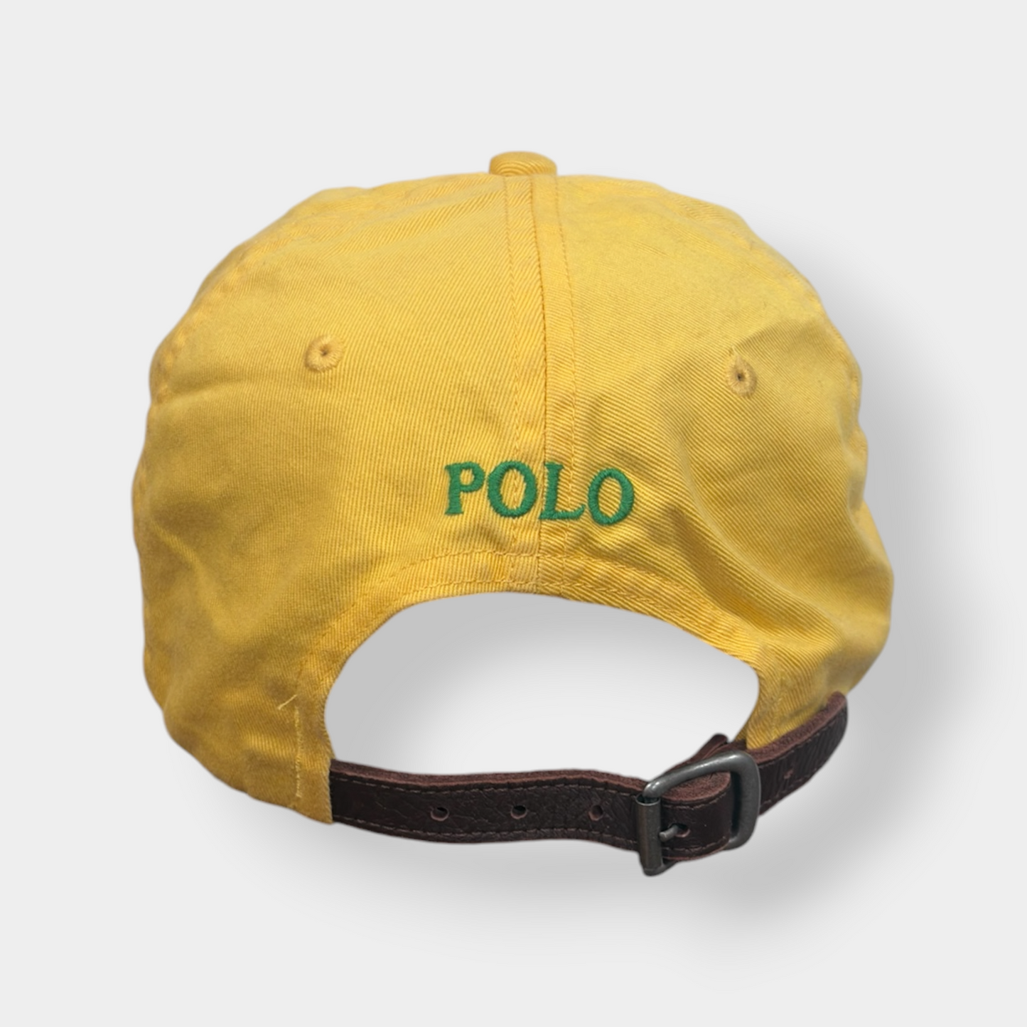 RALPH LAUREN POLO | ICONIC PONY LOGO BASEBALL CAP IN YELLOW