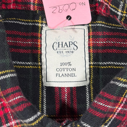 RALPH LAUREN CHAPS 90s TARTAN FLANNEL SHIRT (S)