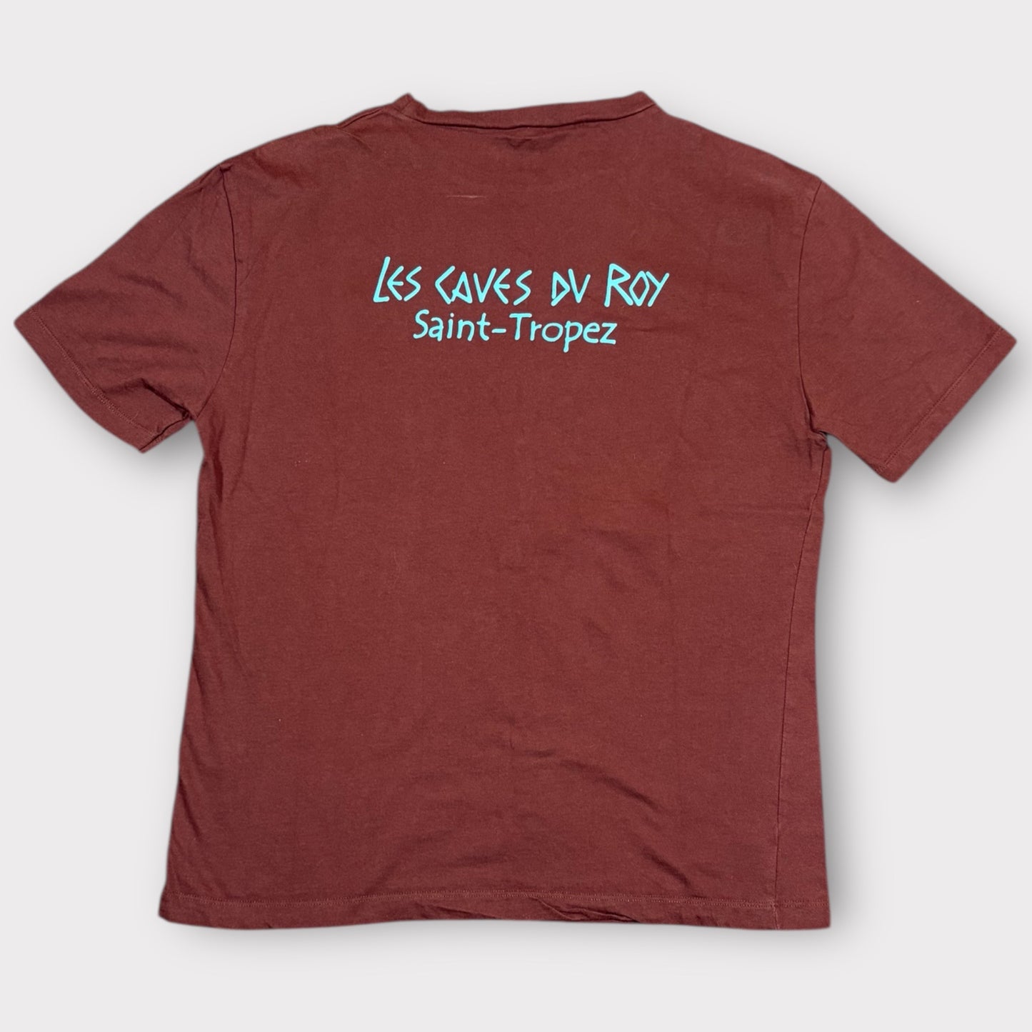 LES CAVES DU ROY ST TROPEZ 2000s GRAPHIC TEE (XS)