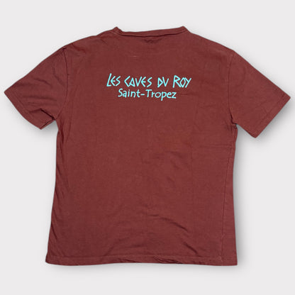LES CAVES DU ROY ST TROPEZ 2000s GRAPHIC TEE (XS)