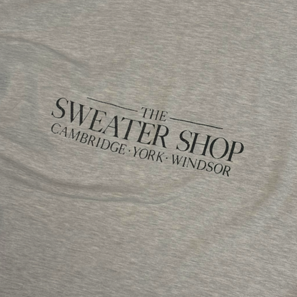 THE SWEATER SHOP | 1990s GREY SPELLOUT T-SHIRT (XL)