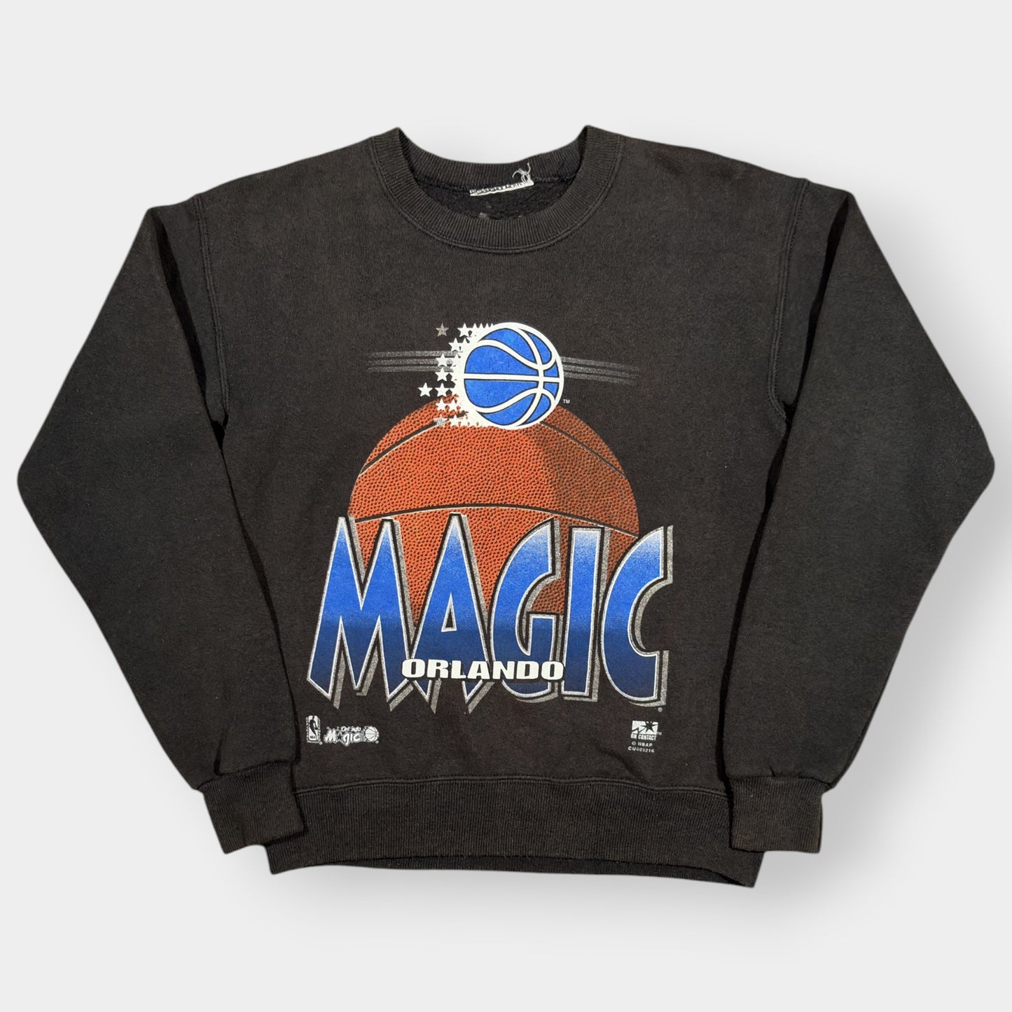 NBA x ORLANDO MAGIC | ON CONTACT 1990s VINTAGE GREY GRAPHIC SWEATSHIRT (XS)
