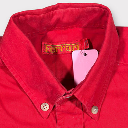 FERRARI 1990s VINTAGE RACING SHIRT (L)