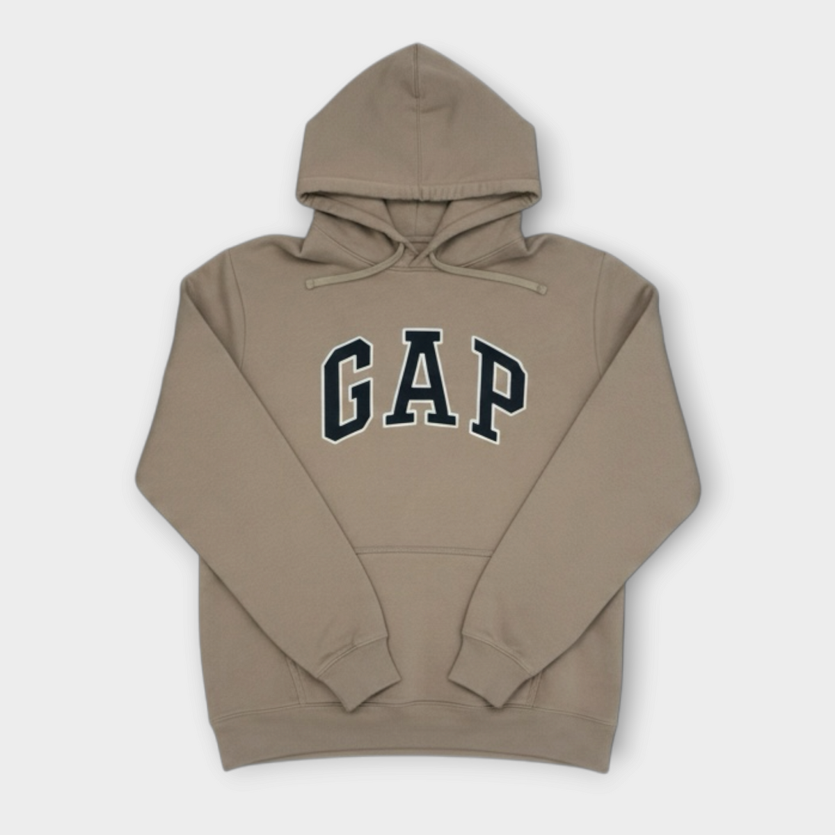 GAP | 00s LIGHT BROWN EMBROIDERED HOODIE (L)