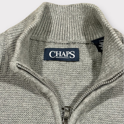 CHAPS RALPH LAUREN 1/4 ZIP KNIT (L)