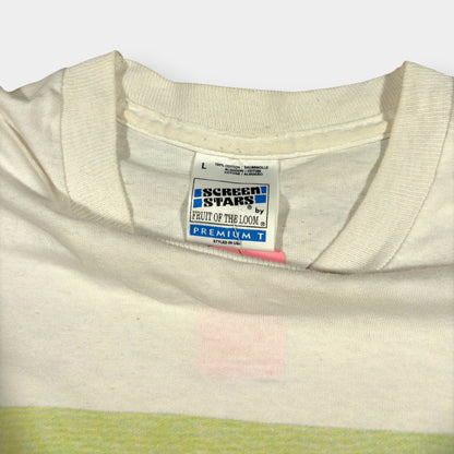 SCREEN STARS | 1990s PAUL MCGRATH HARP GUINNESS 1990s WORLD CUP SINGLE STITCH TEE (L)