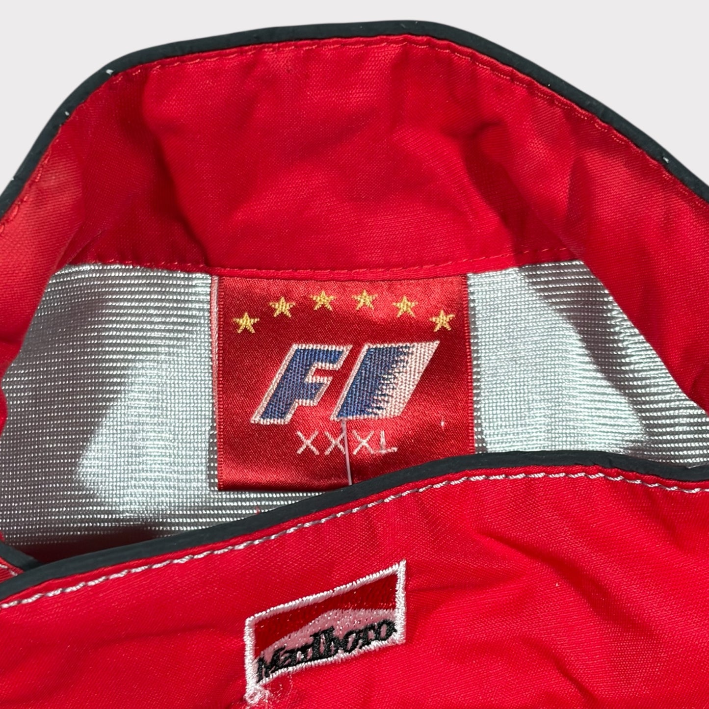 F1 MICHAEL SCHUMACHER FERRARI MARLBORO VINTAGE WOMEN'S RACING JACKET (S)