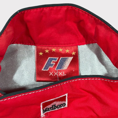 F1 MICHAEL SCHUMACHER FERRARI MARLBORO VINTAGE WOMEN'S RACING JACKET (S)