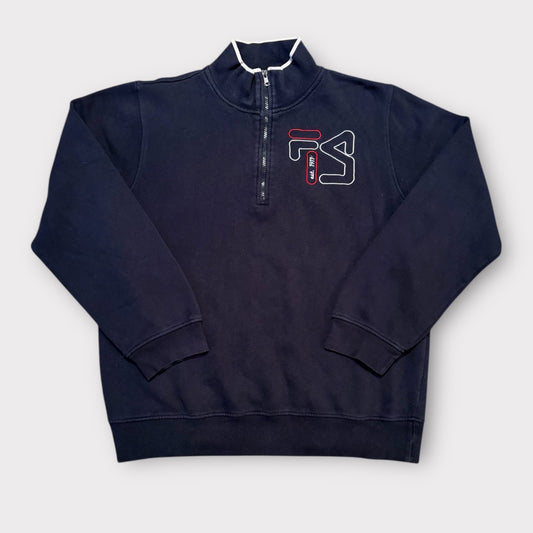 FILA | QUARTER ZIP EMBROIDERED SWEATSHIRT (XL)