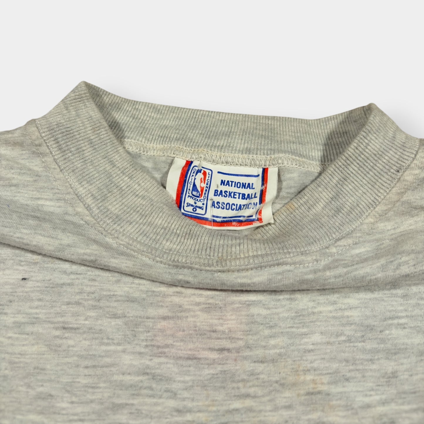 NBA x CHARLOTTE HORNETS | 90s VINTAGE GREY SINGLE STITCH GRAPHIC TEE (M)