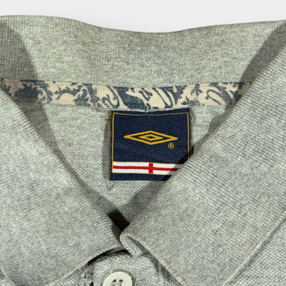 UMBRO | 2000s ENGLAND TRAINING POLO SHIRT (L)