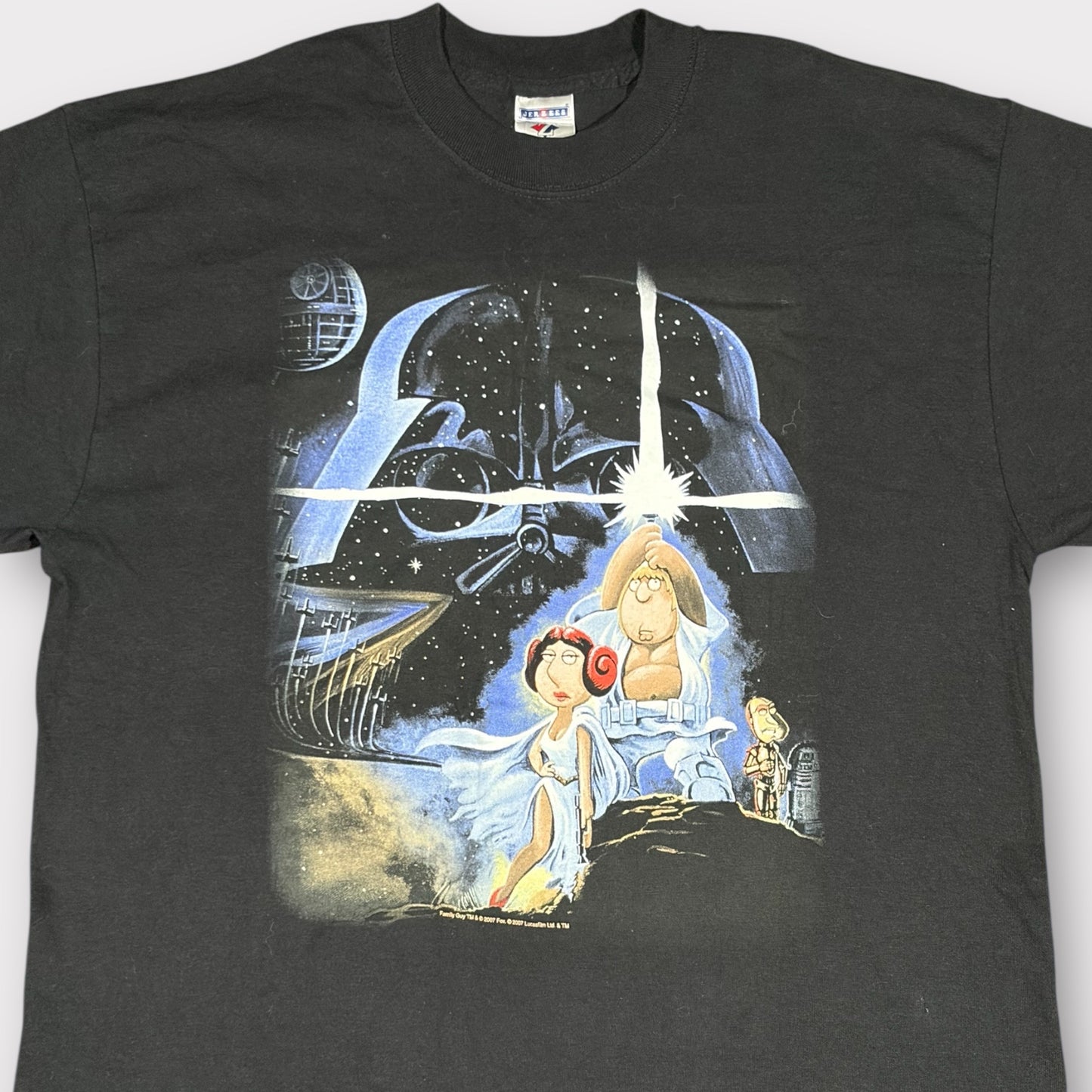 FAMILY GUY 2007 STAR WARS GRAPHIC TEE (L)