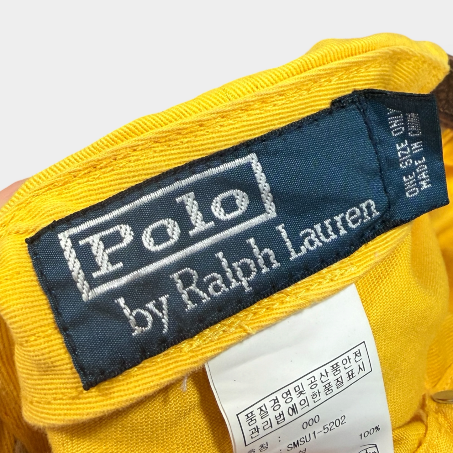 RALPH LAUREN POLO | ICONIC PONY LOGO BASEBALL CAP IN YELLOW