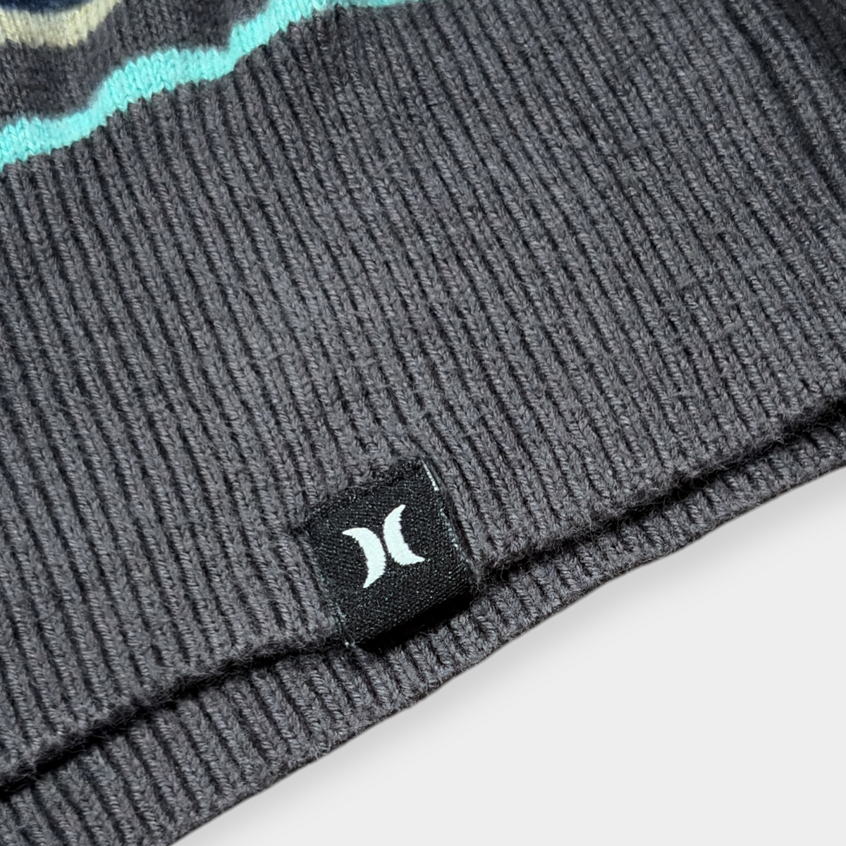 HURLEY | Y2K MULTICOLOURED STRIPED SURF SWEATSHIRT (M)