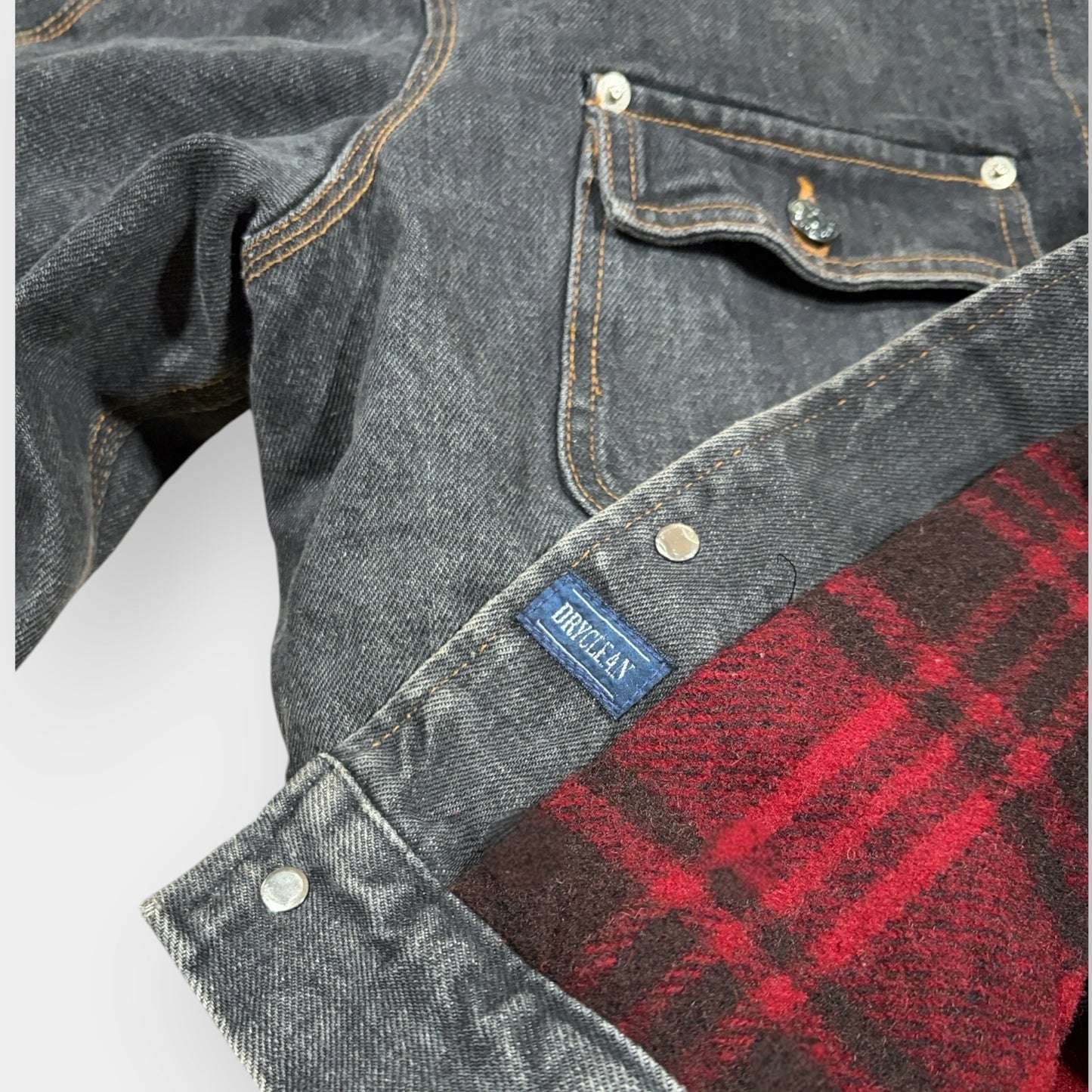 RALPH LAUREN | RARE 1980s BLACK DENIM JACKET (L)
