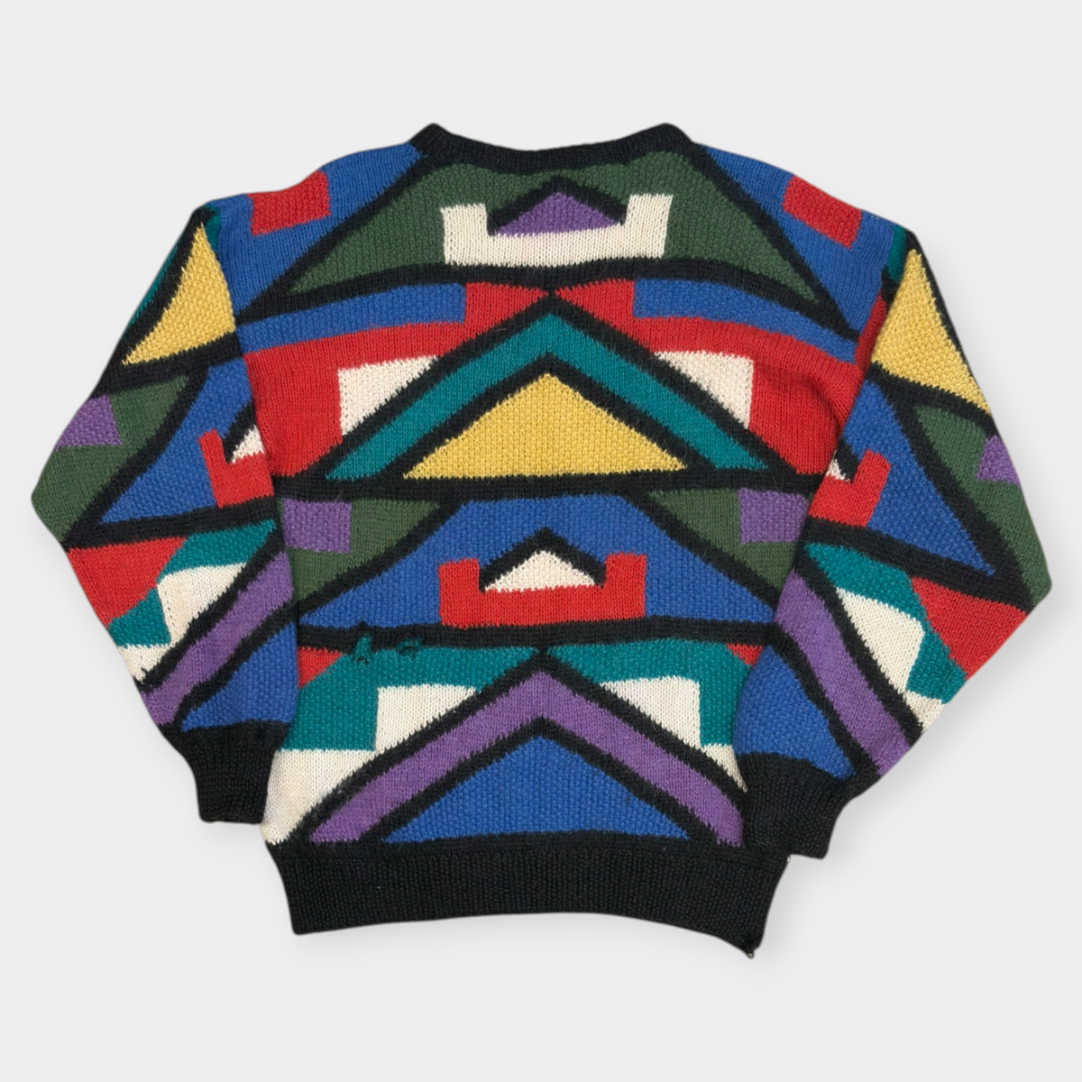 MILLMA | 1990s VINTAGE 100% ALPACA FUNKY KNIT JUMPER (M)