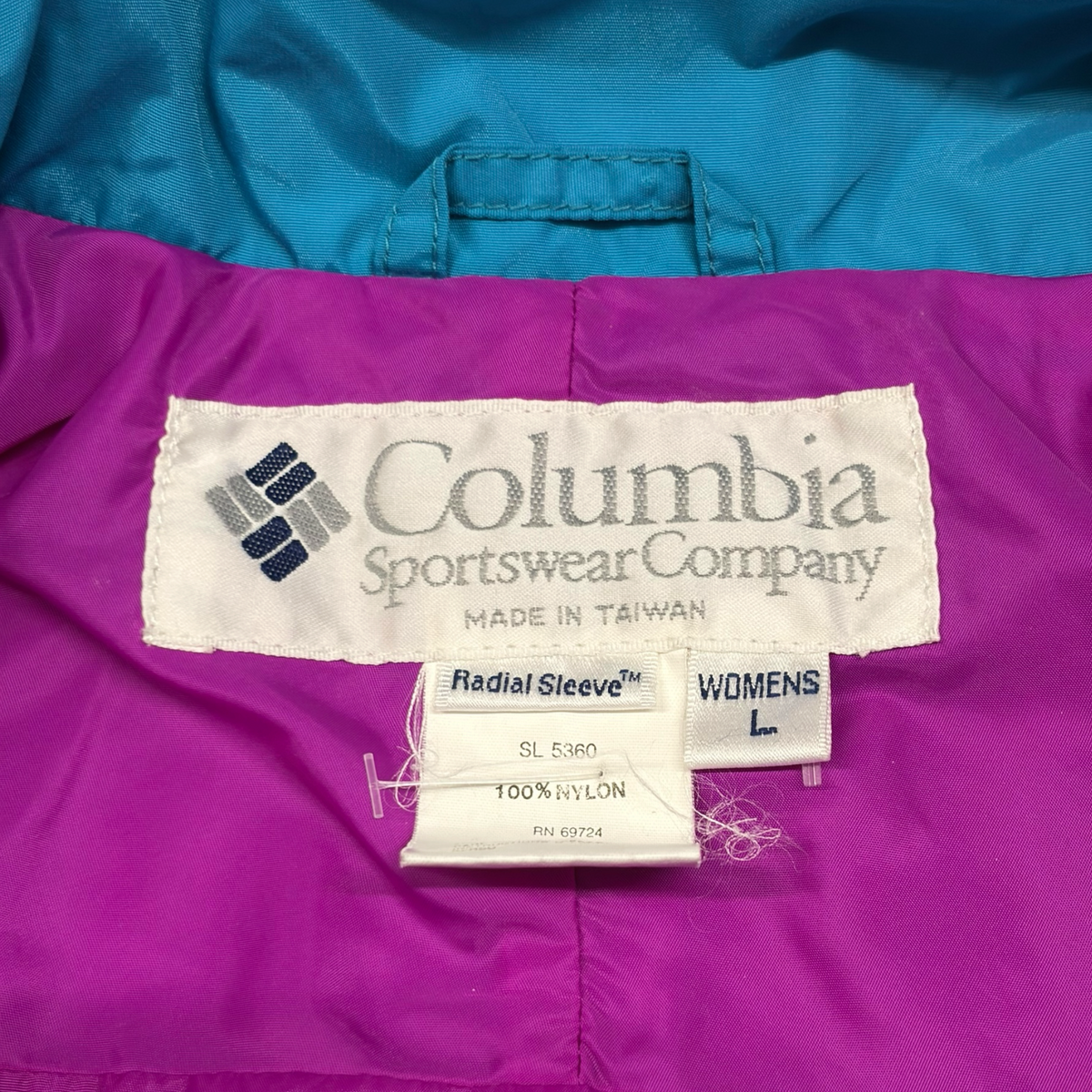 COLUMBIA | 1990s COLOUR BLOCK SKI JACKET (L) 