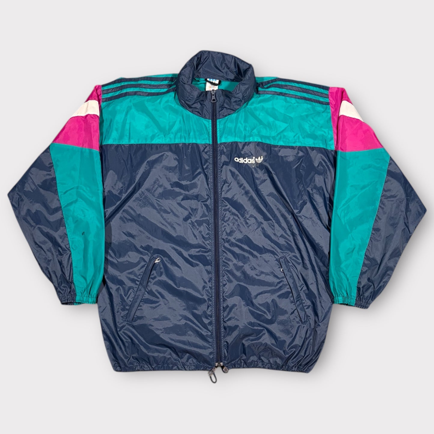 ADIDAS 1990s VINTAGE TRACK JACKET (M)