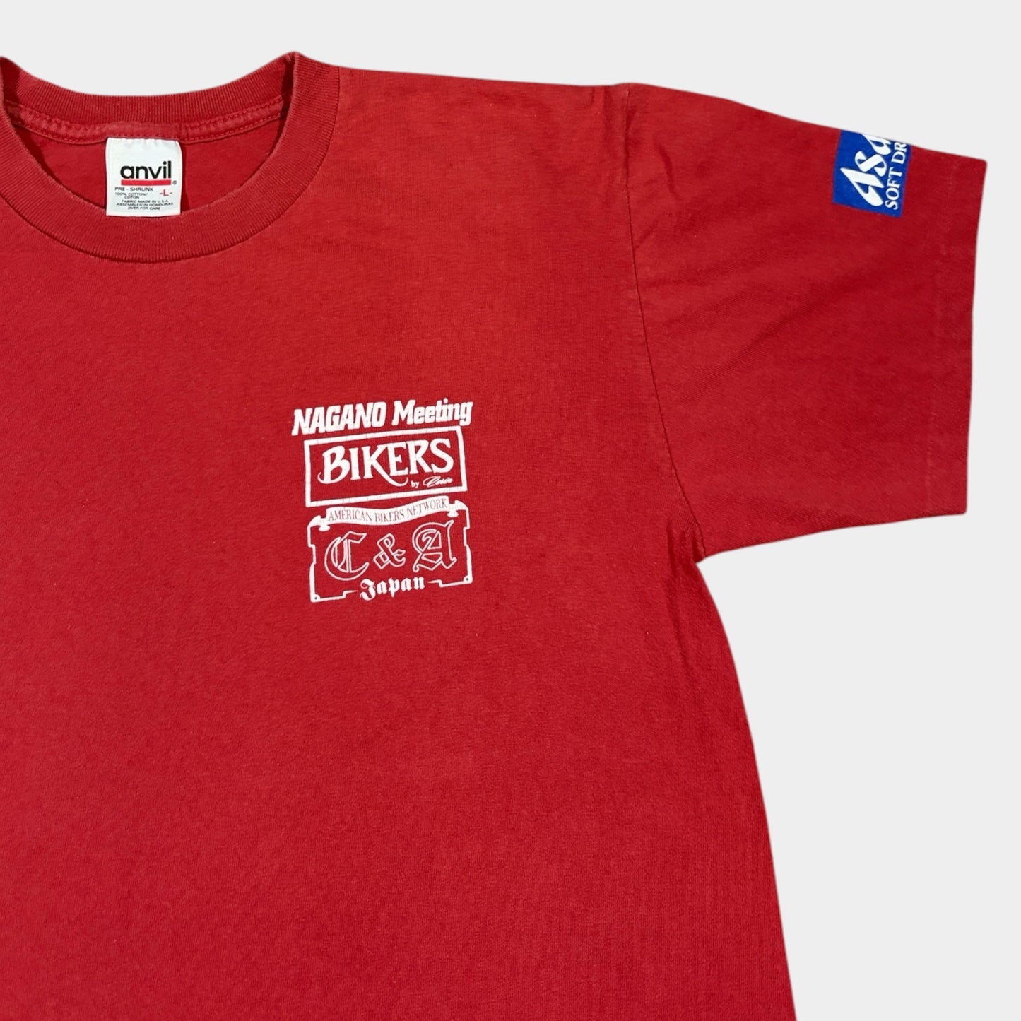 ANVIL | 1998 SINGLE STITCH BIKER GRAPHIC TEE (L)