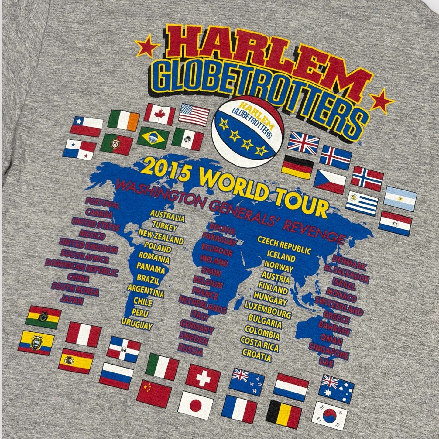 HARLEM GLOBETROTTERS | GILDAN HEAVY COTTON 2015 TOUR TEE (S)