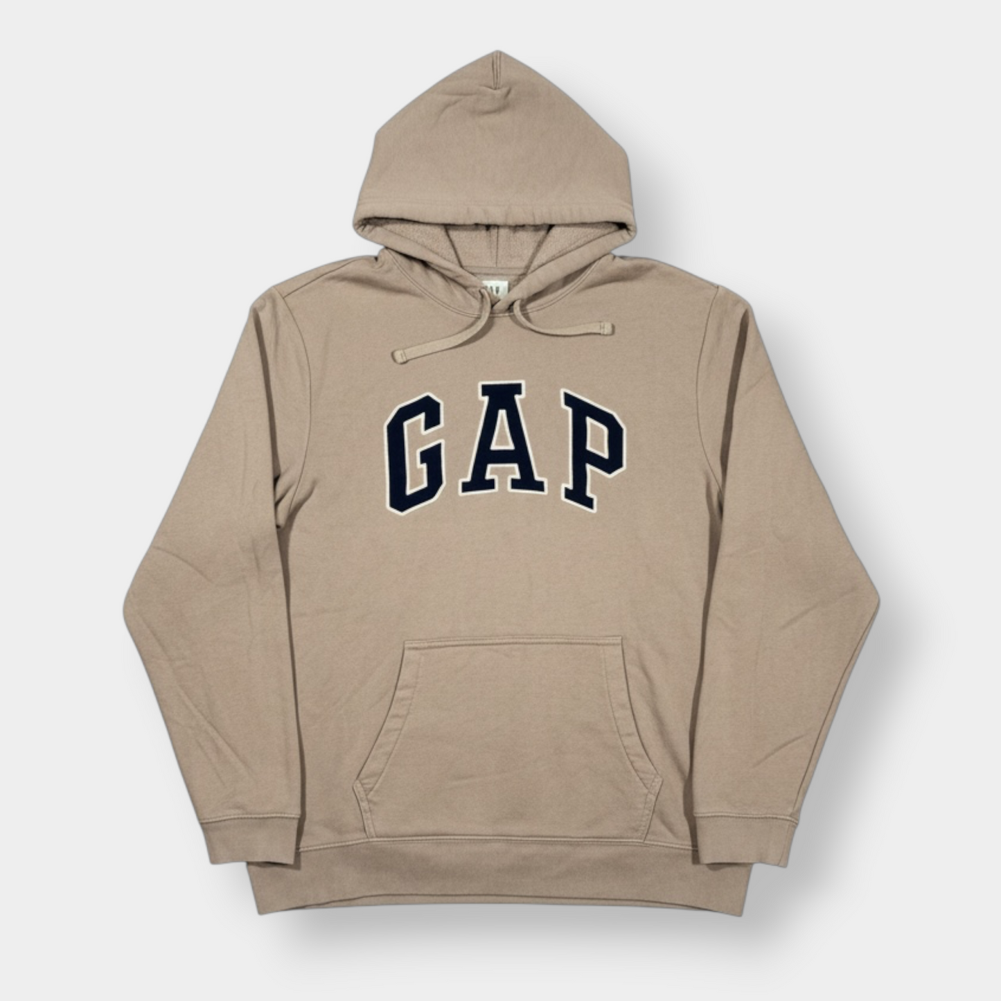 GAP | HERITAGE SOFT BROWN SPELLOUT HOODIE (L)