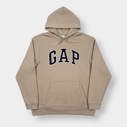 GAP | HERITAGE SOFT BROWN SPELLOUT HOODIE (L)