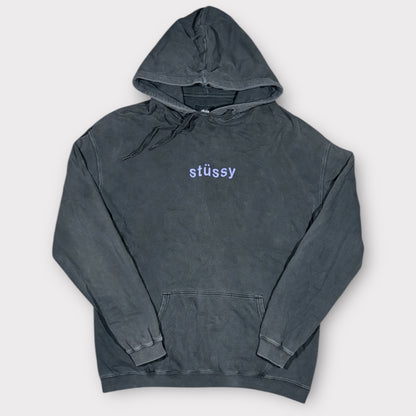 STUSSY BAGGY SPELLOUT HOODIE (L)