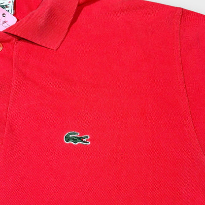 LACOSTE 90s VINTAGE CORAL POLO SHIRT (L)