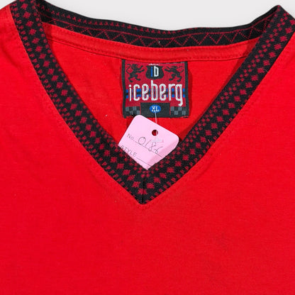 ICEBERG | 1990s PATTERNED LONG SLEEVE TEE (XL)