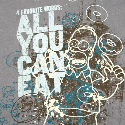 THE SIMPSONS | UNIVERSAL STUDIOS Y2K GRAPHIC PRINT TEE (L)