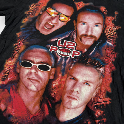 U2 1997 POPMART TOUR SINGLE STITCH GRAPHIC TEE (XL)