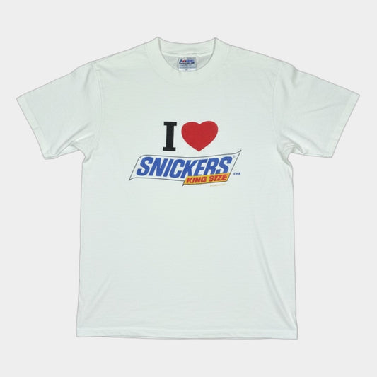 SNICKERS | 1985 VINTAGE SINGLE STITCH GRAPHIC TEE (M)