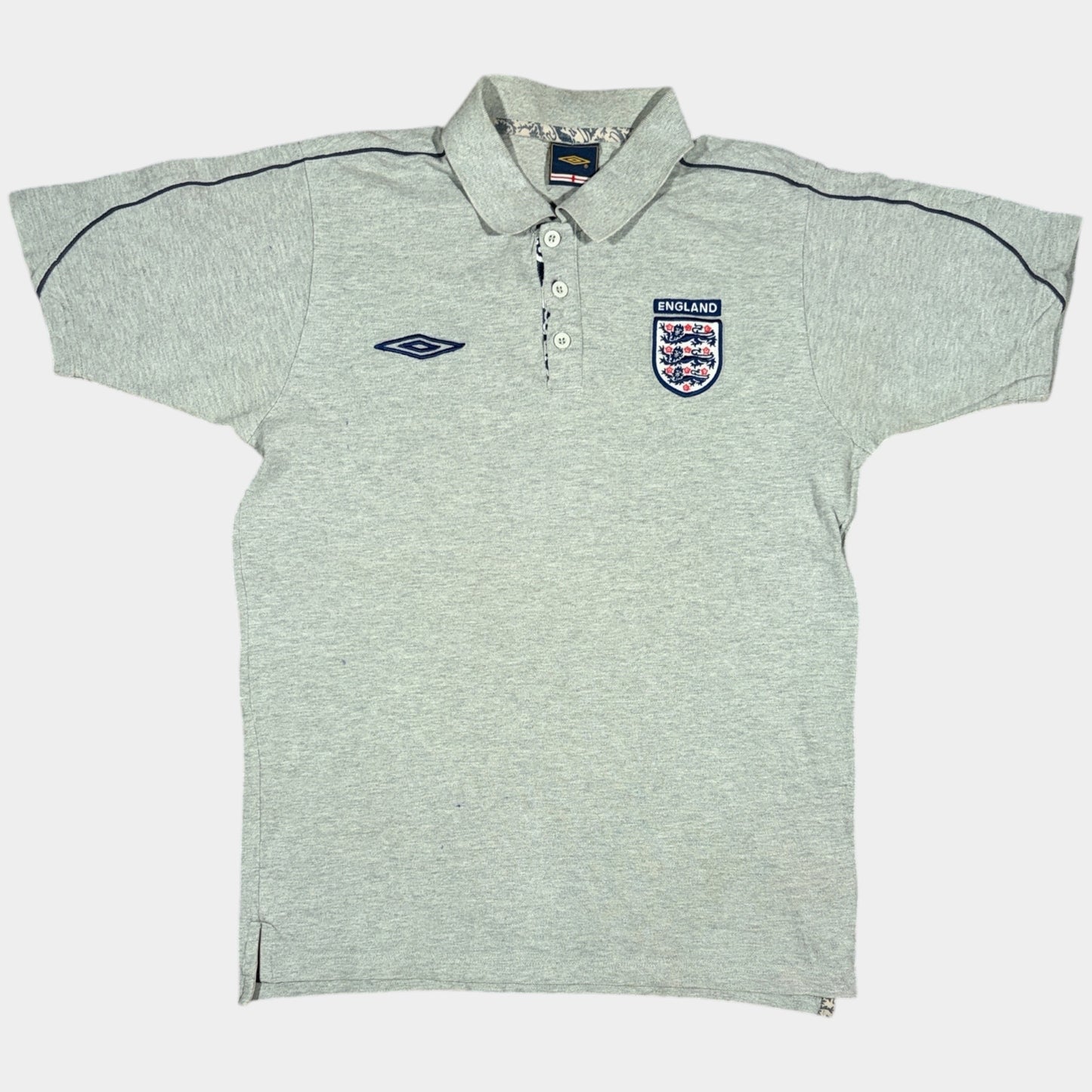 UMBRO | 2000s ENGLAND TRAINING POLO SHIRT (L)