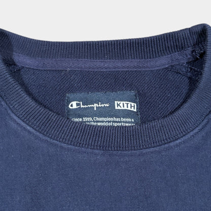 KITH X CHAMPION | EMBROIDERED SPELLOUT SWEATSHIRT (XL)