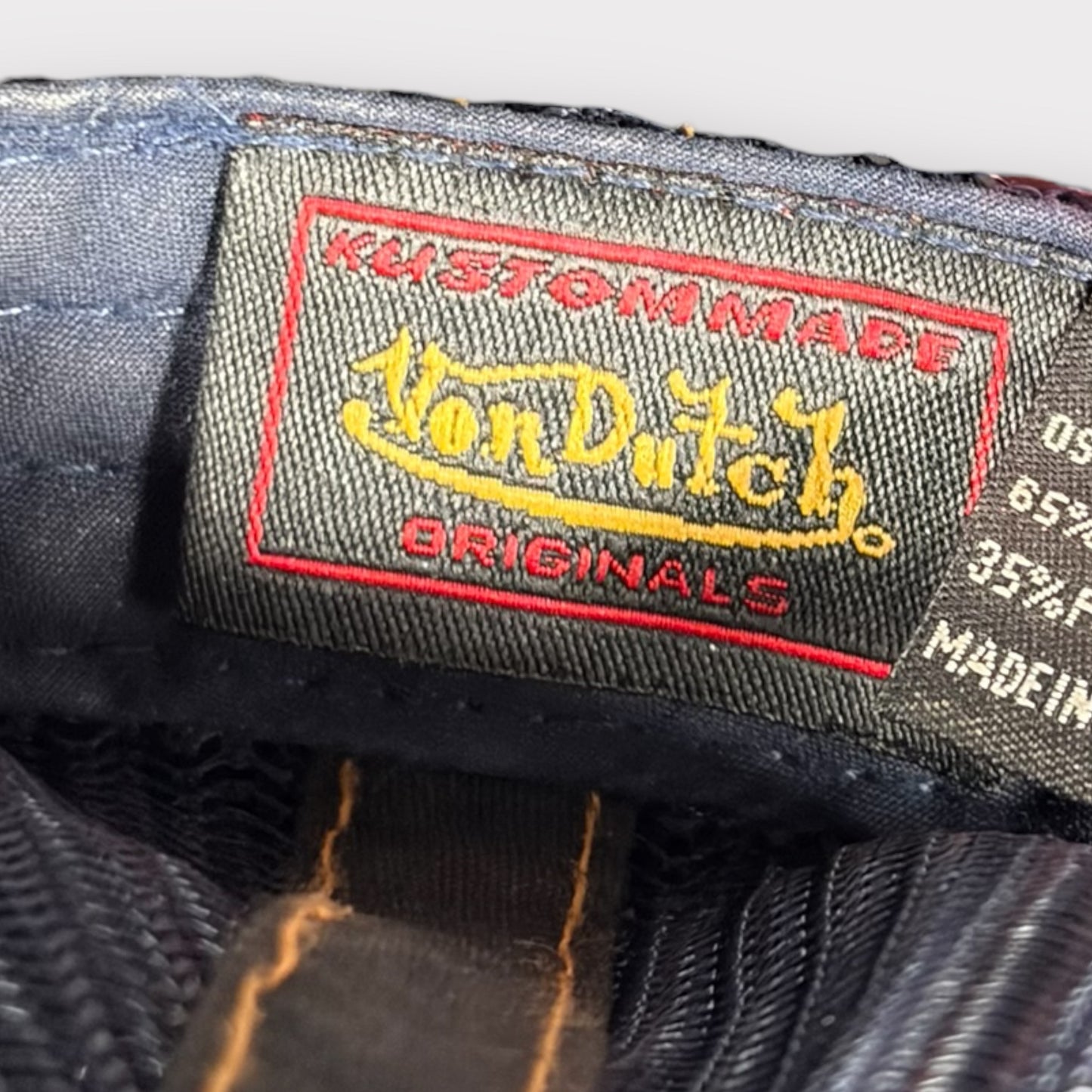 VON DUTCH Y2K DENIM SEQUINNED TRUCKER CAP